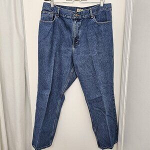 L.L. Bean Original Fit High Rise Relaxed Blue Jeans Women's Size 20 Pettie